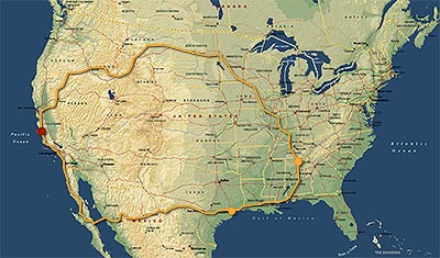 Spring 2007 route.
