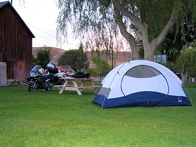 Camping in Dayville, Oregon