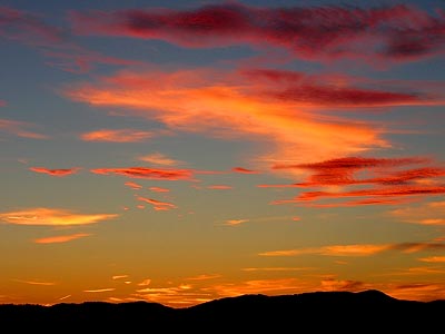 Blue Ride Parkway sky painting.